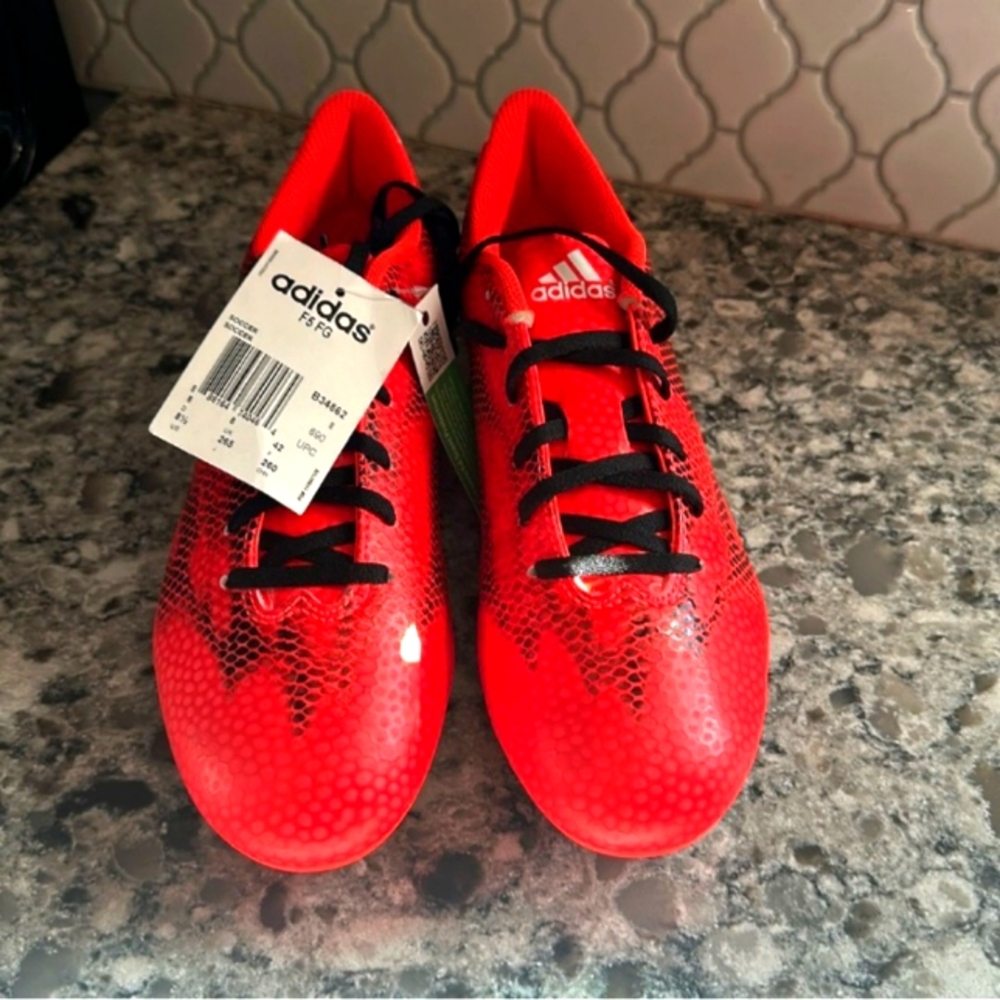 Adidas Men Red-black Soccer cleats , 8.5